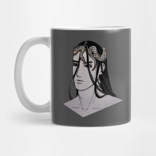 Snake crown illustration Mug